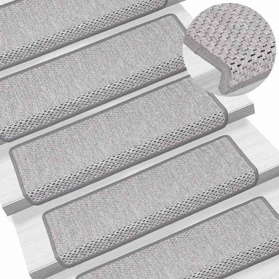 Portaiden matot Itsekiinnittyvä Sisal-Look 30 kpl 65x21x4 cm