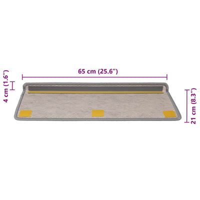 Portaiden matot Itsekiinnittyvä Sisal-Look 30 kpl 65x21x4 cm