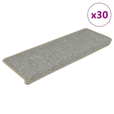 Porrasmatot Itsekiinnittyvä Sisal-Look 30 kpl 65x21x4 cm Vihreä