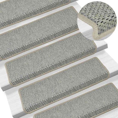Porrasmatot Itsekiinnittyvä Sisal-Look 30 kpl 65x21x4 cm Vihreä