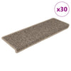 Itsekiinnittyvät porrasmatot sisaltyyli 30 kpl 65x21x4 cm beige