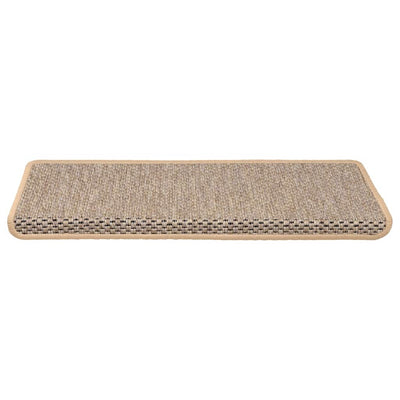 Itsekiinnittyvät porrasmatot sisaltyyli 30kpl 65x21x4cm v.beige