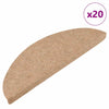 Porrasmatot Itsekiinnittyvät 20 kpl Beige 56x17x3 cm
