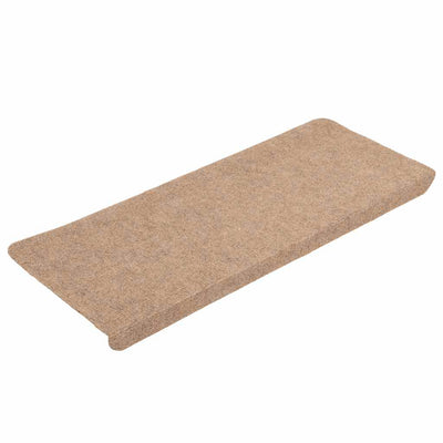 Porrasmatot Itsekiinnittyvät 30 kpl Beige 65x24,5x3,5 cm
