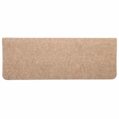 Porrasmatot Itsekiinnittyvät 30 kpl Beige 65x24,5x3,5 cm