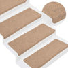 Porrasmatot Itsekiinnittyvät 30 kpl Beige 65x24,5x3,5 cm