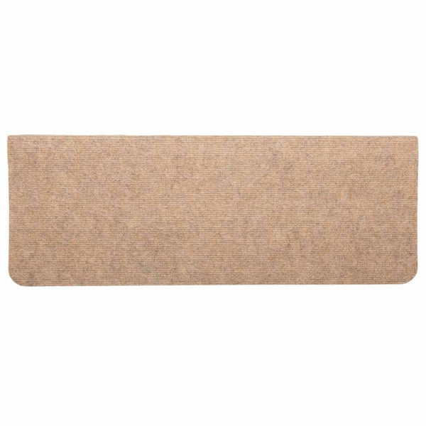 Porrasmatot Itsekiinnittyvät 30 kpl Beige 65x24,5x3,5 cm
