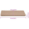Porrasmatot Itsekiinnittyvät 30 kpl Beige 65x24,5x3,5 cm