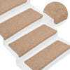 Porrasmatot Itsekiinnittyvät 30 kpl Beige 65x24,5x3,5 cm