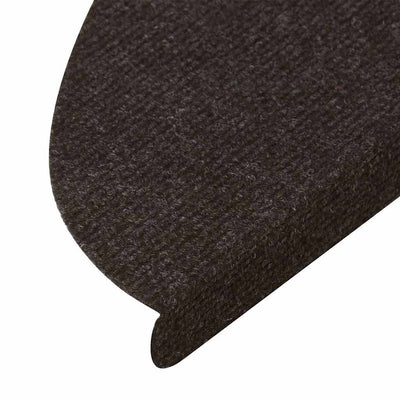 Itsekiinnittyvät porrasmatot 30 kpl musta 56x17x3 cm