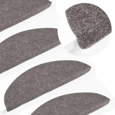 Porrasmatot Itsekiinnittyvät 30 kpl Harmaa 56x17x3 cm