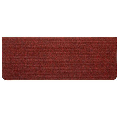 Porrasmatot Itsekiinnittyvät 30 kpl Punainen 65x24,5x3,5 cm