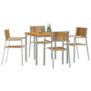 Ulkoterassitarjotin 5 kpl 90 x 90 x 75 cm