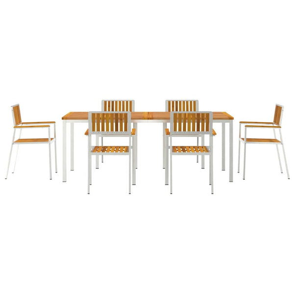 Ulkoterassitarjotin 7 kpl 200 x 90 x 75 cm