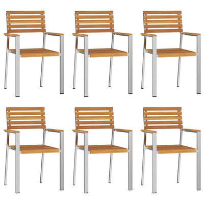 Ruskea puutarhan tuoli Musulmana 56x54.5x87cm (6 pcs, akaasiapuu)