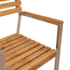 Ruskea puutarhan tuoli Taoder 56x54.5x87cm (6 pcs, tiikki)