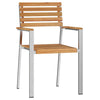 Ruskea puutarhan tuoli Taoder 56x54.5x87cm (6 pcs, tiikki)
