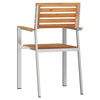 Ruskea puutarhan tuoli Taoder 56x54.5x87cm (6 pcs, tiikki)