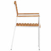 Ruskea puutarhan tuoli Taoder 56x54.5x87cm (6 pcs, tiikki)