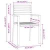 Ruskea puutarhan tuoli Taoder 56x54.5x87cm (6 pcs, tiikki)