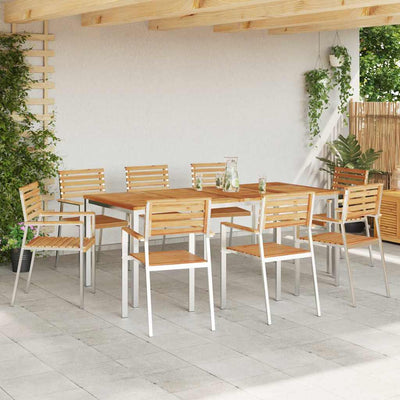Ruskea puutarhan tuoli Eromin 56x54.5x87cm (8 pcs, tiikki)