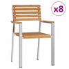 Ruskea puutarhan tuoli Eromin 56x54.5x87cm (8 pcs, tiikki)