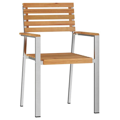 Ruskea puutarhan tuoli Eromin 56x54.5x87cm (8 pcs, tiikki)