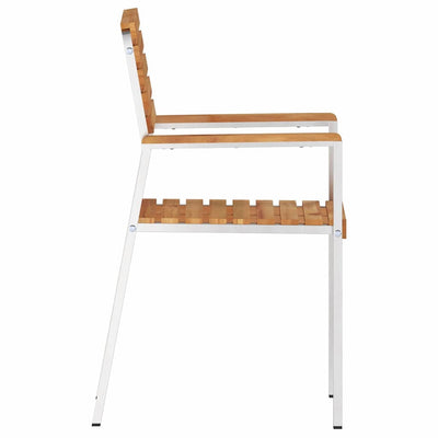 Ruskea puutarhan tuoli Eromin 56x54.5x87cm (8 pcs, tiikki)