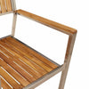 Ruskea puutarhan tuoli Oliviu 56x54.5x87cm (6 pcs, akaasiapuu)