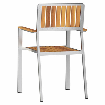 Ruskea puutarhan tuoli Oliviu 56x54.5x87cm (6 pcs, akaasiapuu)