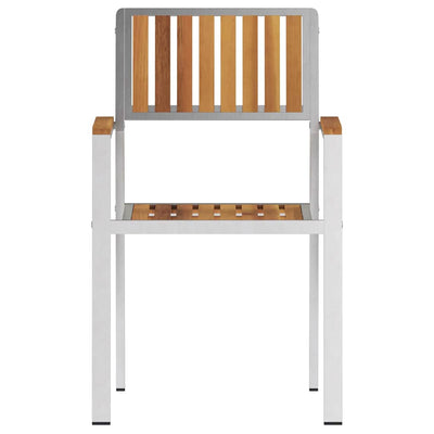 Ruskea puutarhan tuoli Oliviu 56x54.5x87cm (6 pcs, akaasiapuu)