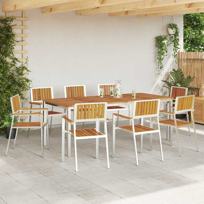 Ruskea puutarhan tuoli Marlys 56x54.5x87cm (8 pcs, akaasiapuu)