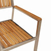 Ruskea puutarhan tuoli Keenen 56x54.5x87cm (8 pcs, tiikki)