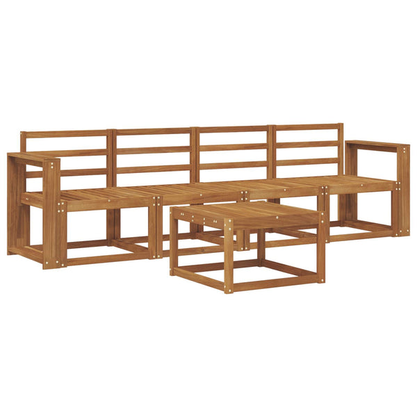 Ulkosohvakokoelma 5 kpl Luonnollinen