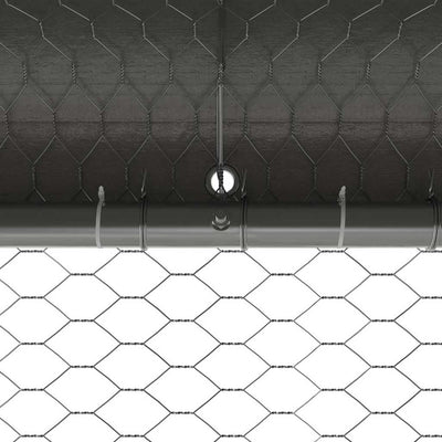 Kanahäkki Hopea 400 x 200 x 198.5 cm Galvanoitu teräs