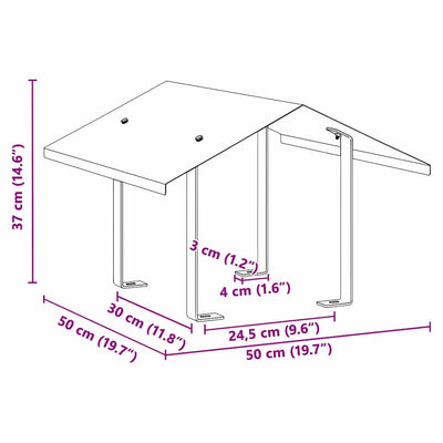 Hopea huppu Alexa 50x50x37cm (ruostumaton teräs)