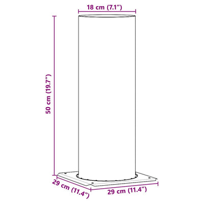 Hopea savuhormin päälaajennus Mateio 29x29x50cm (ruostumaton teräs)