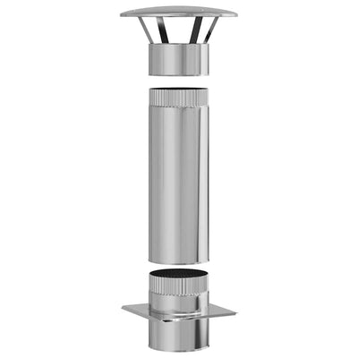 Hopea savuhormin laajennus Olica 35x35x82cm (ruostumaton teräs)