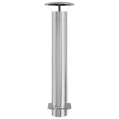 Savuhormin Laajennus Hopea 35 x 35 x 132 cm Ruostumaton teräs