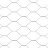 Kanahäkki Hopea 2 x 2 x 2 m Galvanoitu teräs