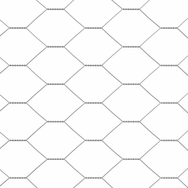 Kanahäkki Hopea 2 x 2 x 2 m Galvanoitu teräs