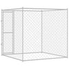Koiranhäkki Hopea 200 x 200 x 200 cm Galvanoitu teräs