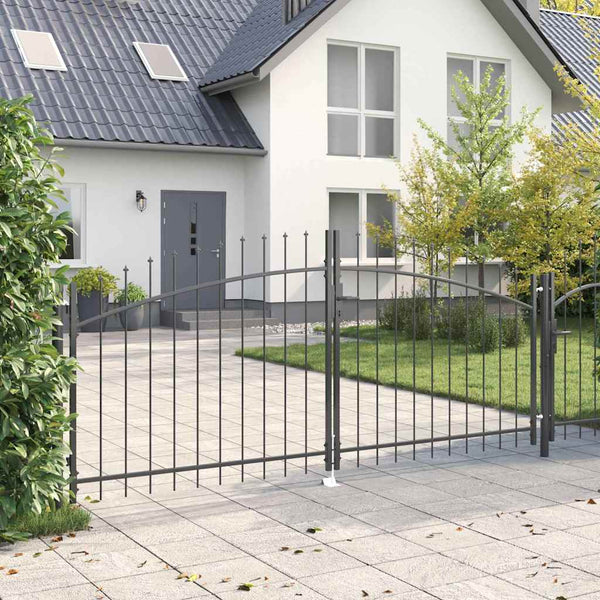 Kaksiosainen portti WOERDEN 299,5 x 199,5 cm Teräs Lukittava
