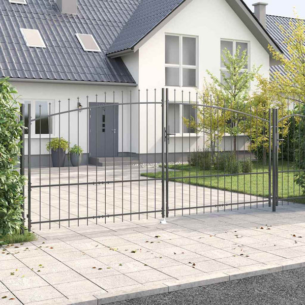 Kaksiosainen portti WOERDEN 400 x 224,5 cm Teräs Lukittava