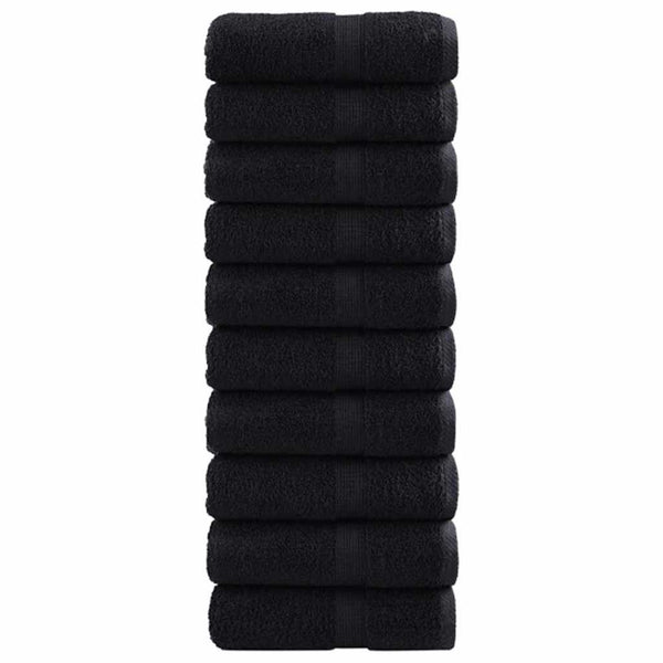 Vieraiden pyyhe SOLUND 50 pcs Musta 30 x 30 cm Puuvilla