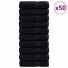 Vieraiden pyyhe SOLUND 50 pcs Musta 50 x 100 cm Puuvilla