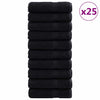 Vieraiden pyyhe SOLUND 25 pcs Musta 70 x 140 cm Puuvilla