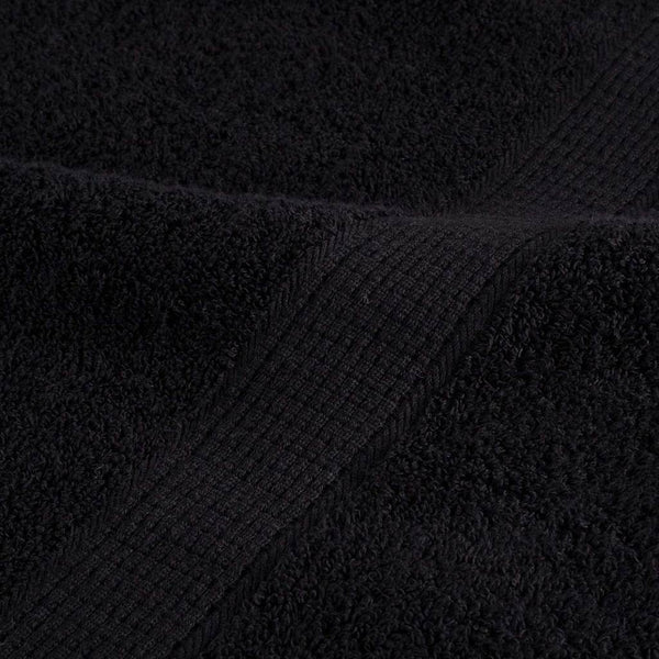 Vieraiden pyyhe SOLUND 25 pcs Musta 80 x 200 cm Puuvilla