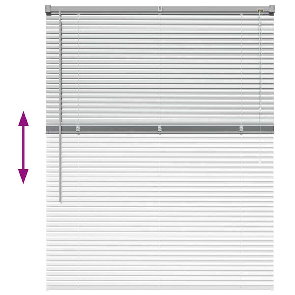 Venezia-verho Hopea 130 x 105 cm 25 mm Alumiini