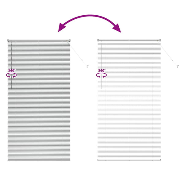 Venezia-verho Hopea 220 x 115 cm 25 mm Alumiini